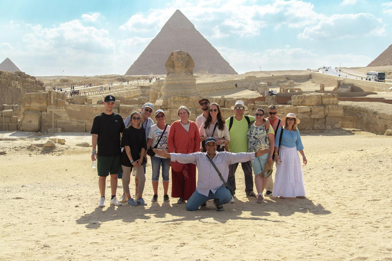 Hurghada: Full-Day Trip to Cairo by Plane Option 3 - Giza Pyramids Tour with Optional Museum Visit