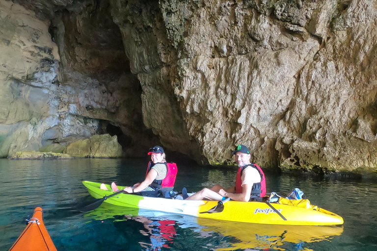 Jávea: Kajaktocht van Granadella Beach naar de zeegrotten