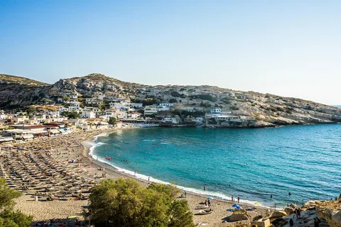 Day trip to Matala Hippie Beach and Gortyn Archaeologic Site