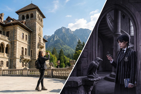 3 Castles Small Group Tour: Peles, Bran & „Wednesday” Castle Audio Guide 24 Languages