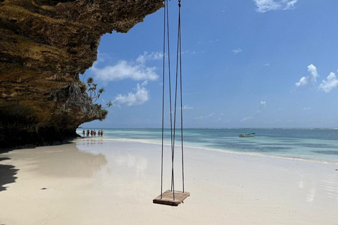 Salaam-grottan där man kan simma med sköldpaddor och Mtende-strandenPrivat tur från Paje, Kizimkazi, Michanvi, Jambiani