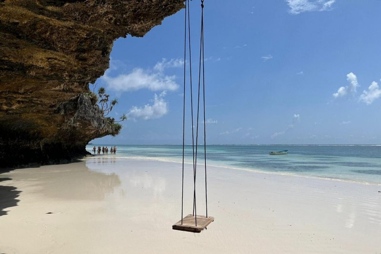 Salaam-grottan där man kan simma med sköldpaddor och Mtende-strandenPrivat tur från Paje, Kizimkazi, Michanvi, Jambiani