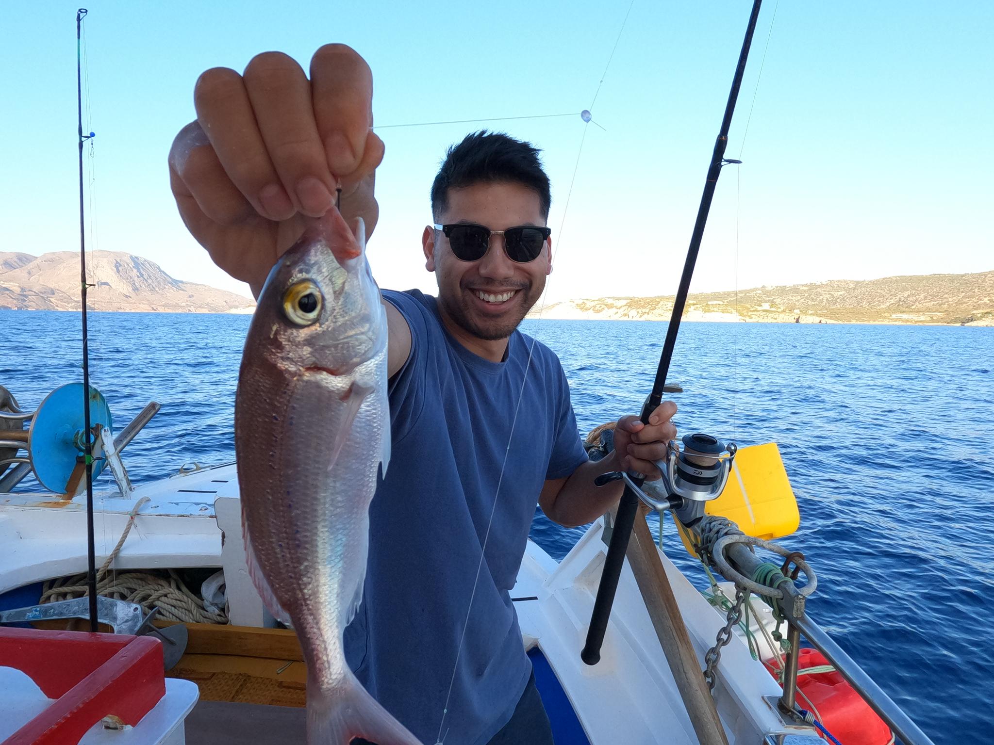 Chania: Angelausflug mit Frühstück und Schwimmen