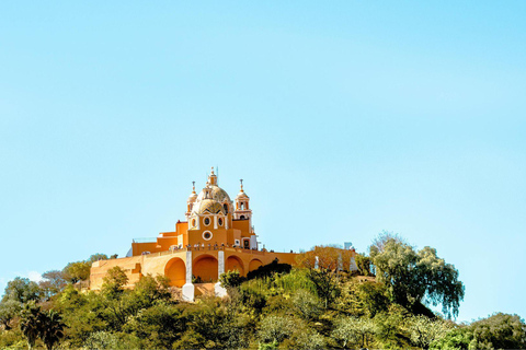 From Puebla: Cholula Pyramid and Churches all included