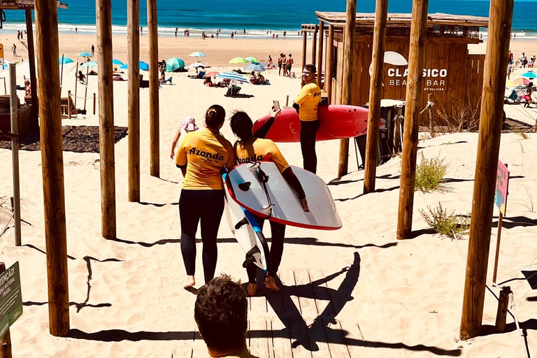 Exclusive surf lesson at Caparica