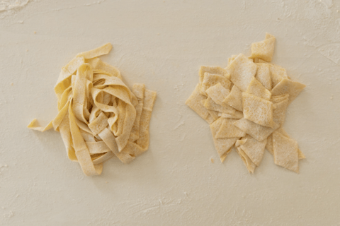 Roma: Corso di preparazione della pasta con cibo e bevandeRoma: Corso di Pasta Fettuccine e Maltagliati