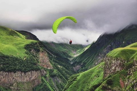 One day in the Caucasus Mountains, Ananur, Gudauri, Kazbegi