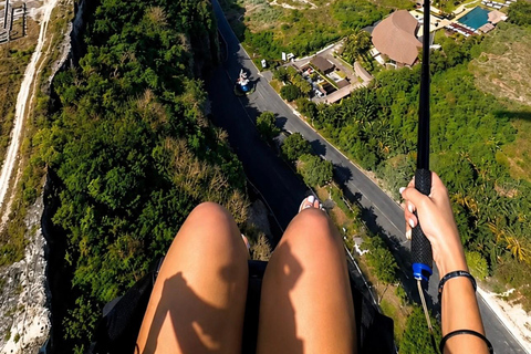 Bali Paragliding Experience at Pandawa Beach With Instructor Paragliding Hotel Transfer Without Ticket