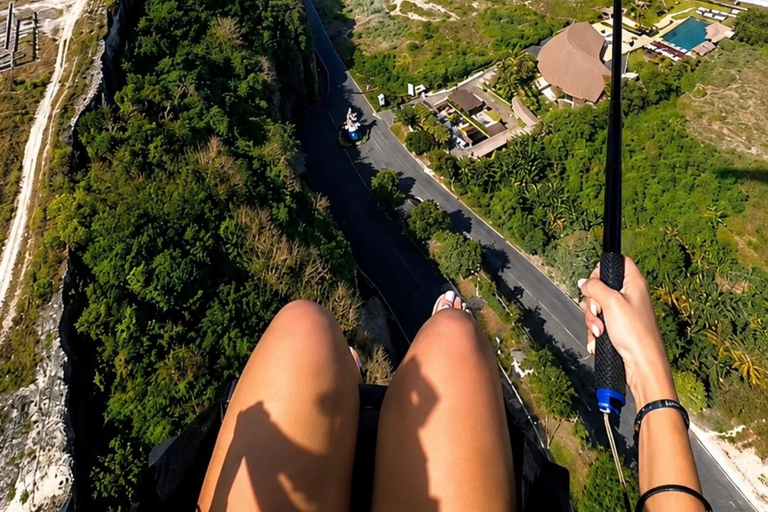 Bali Paragliding Experience at Pandawa Beach With Instructor Paragliding Hotel Transfer Without Ticket