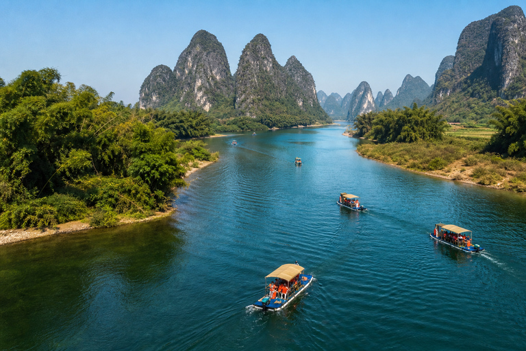 Yangshuo: Li River Bamboo Raft Tickets with Route Options Yangdi to Xingping: Full Scenic One-Way Route