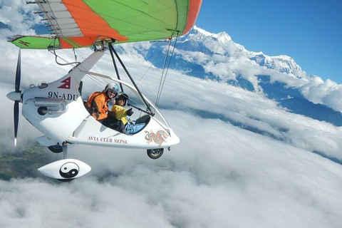 Pokhara: 15 minuters flygupplevelse med ultralätt glidflygplan