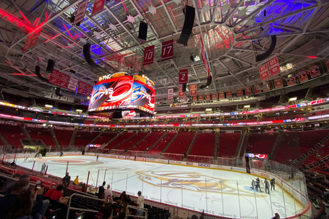 Carolina Hurricanes Ice Hockey Game at Lenovo Center Lower Goal