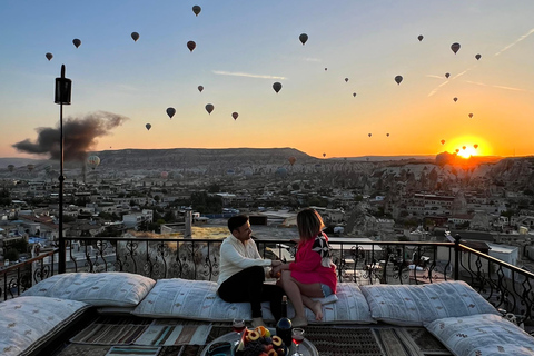 Cappadocia: Terrace Photo Spot With Balloon Flight View Basic Photography