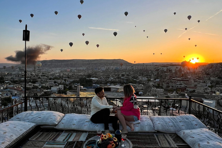 Cappadocia: Terrace Photo Spot With Balloon Flight View Basic Photography