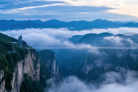 Zhangjiajie: Grand Canyon & Glass Bridge E-Ticket Options English Guide Service Only