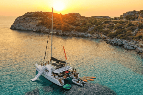Rhodes Luxury Sunset Catamaran with Open Bar & Water Toys Sunset Luxury Catamaran with Open Bar, Snacks & Water Toys
