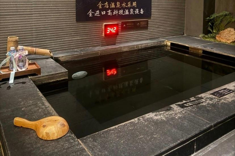 Sichuan: Sishitang Carbonated Onsen Entry Ticket Deluxe Private Carbonated Hot Spring Villa with Sauna