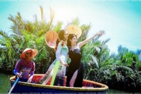 Hoi An Basket Boat Ride w wodnym lesie kokosowymPrzejażdżka łodzią Hoi An Basket w wodnym lesie kokosowym
