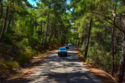 Antalya: Guided Self-Driven Jeep Tour with Rafting and Lunch