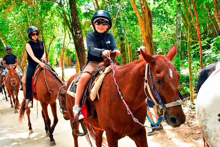 Horseback Riding & ATV Adventure with Ziplines & Cenote Horseback Riding & ATV Single