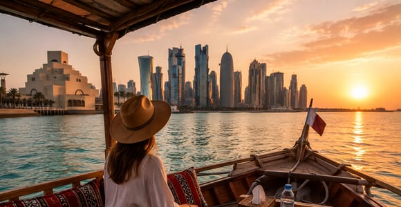 Doha Guided Boat Tour – Culture, Refreshments & Sunset Views