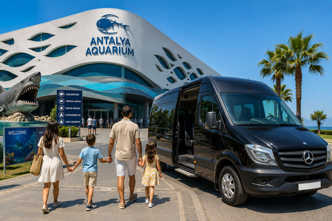 Antalya: Aquarium & Wax Museum Entry with Hotel Transfer Transfer from Kemer Hotels