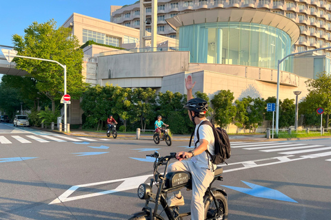 Tokyo Bay Area 3h E-bike guidad cykeltur från Tsukiji