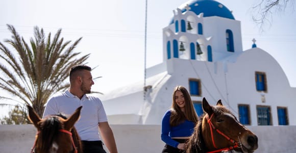 Santorini Horse Riding Experience in Megalochori Village