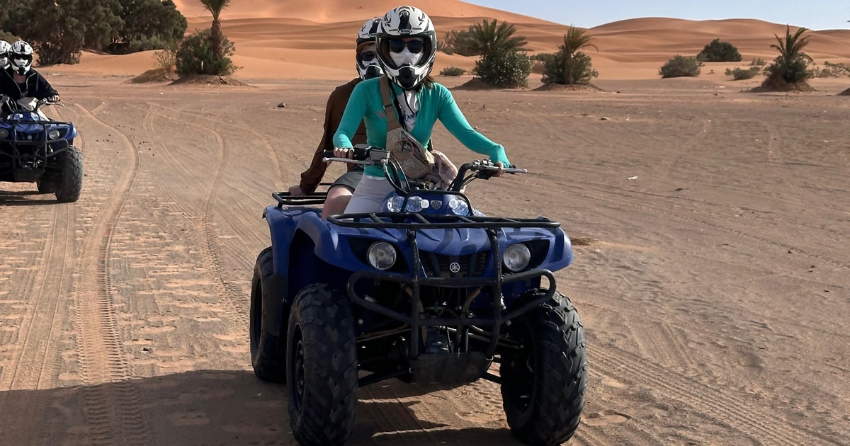 From Merzouga Hour Atv Quad Bike Ride Sandboarding Getyourguide