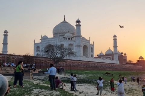 Agra: Sunrise Taj Mahal Tour with taj mahal full moon light All entrance Entry fees Comfortable transportation & Guide.