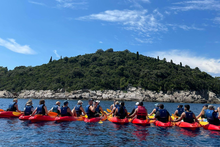 Dubrownik: Spływ kajakowy o zachodzie słońca i nurkowanie z rurką3-godzinna wycieczka: Sunset Kayaking &amp; Snorkeling