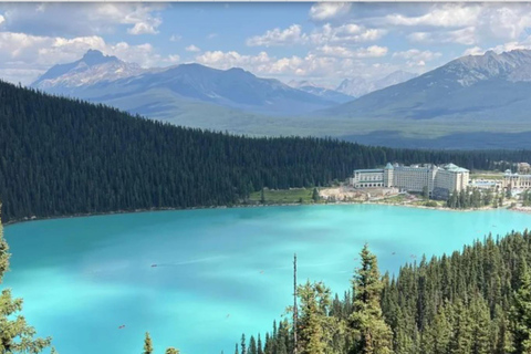 Wschód słońca nad jeziorem Moraine i jezioro Louise z Calgary/Canmore/BanfOdbiór z hotelu w Canmore