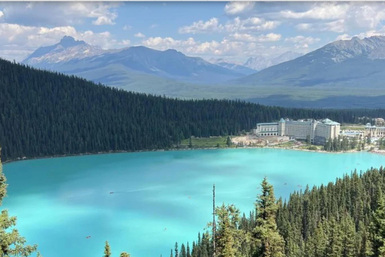 Wschód słońca nad jeziorem Moraine i jezioro Louise z Calgary/Canmore/BanfOdbiór z hotelu w Canmore