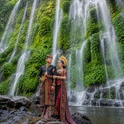 Lombok: Private Waterfalls, Beach, and Weaving Village Tour Lombok: Private Waterfalls, Beach, and Weaving Village Tour