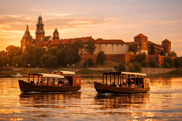 Krakow: Vistula Night Cruise by Gondola w/ Audio Commentary