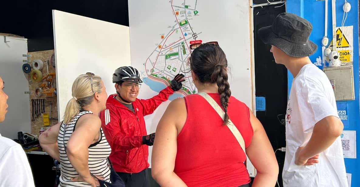 Lima: Sightseeing‑Radtour mit kulinarischen Stopps