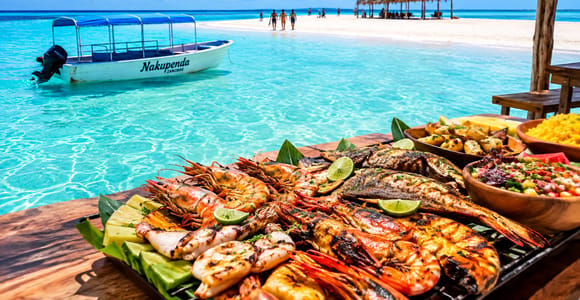 Zanzibar: Nakupenda Sandbank & Fresh Seafood BBQ with Pickup
