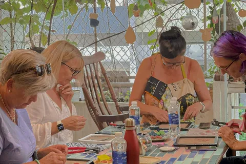 Ho Chi Minh Stad: Workshop mozaïekkunst op een geheime plek