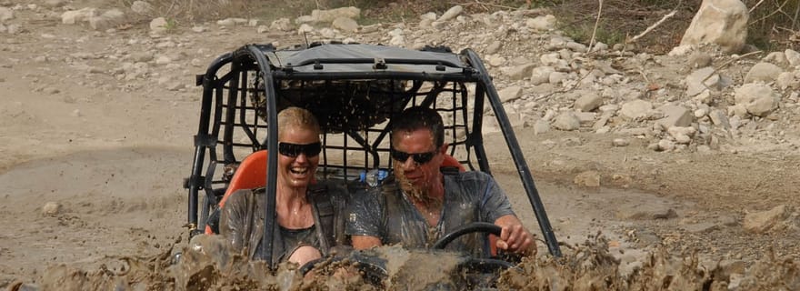 Depuis la ville de Side : Aventure en buggy et transferts à l'hôtel
