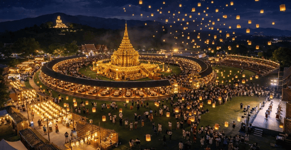 Lanna Lantern Festival 2026 in Chiang Mai-Lamphun (Official)