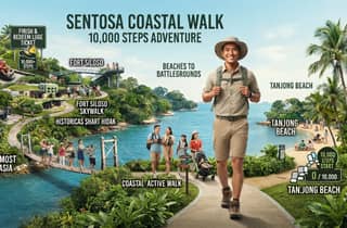 Singapur: 10.000-Schritte-Fitnesswanderung auf Sentosa mit Rodelfahrt