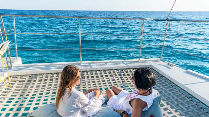 Palma: Crucero en catamarán con baño y snorkel