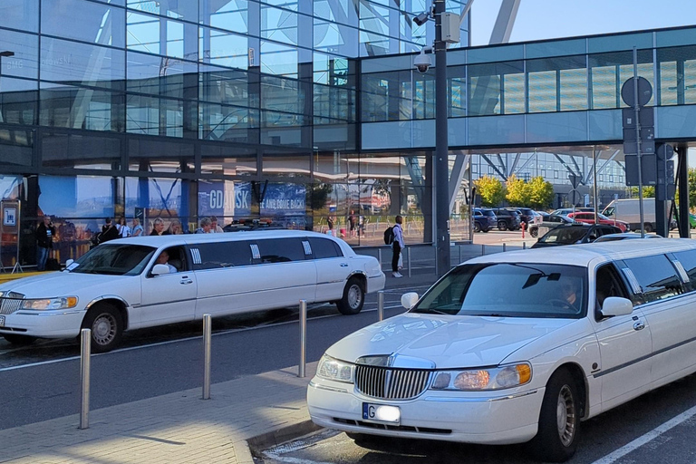 GDANSK: Airport Transfer to Hotel by Stretch Limousine