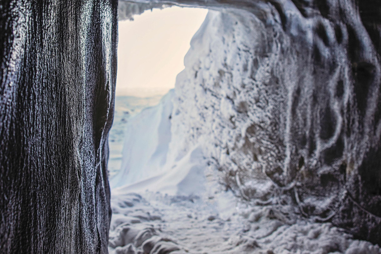Da Gullfoss: Grotta di ghiaccio di Langjökull e tour in motoslitta