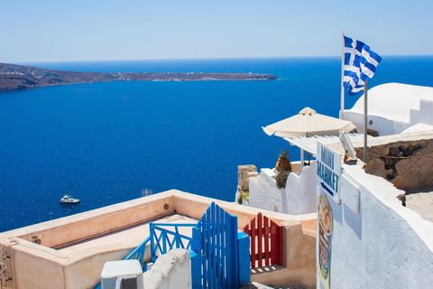 Von Rethymno aus: Santorini Tagestour mit Kreuzfahrt und Guide