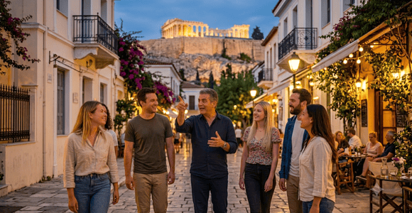 Athens by Night: City Lights and Local Life (Small Groups)