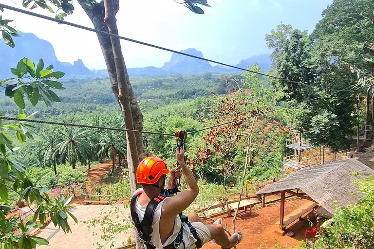 Krabi: ATV Nature Viewpoint & Zipline with Pickup Single rider : 30-Min ATV + Zipline Adventure