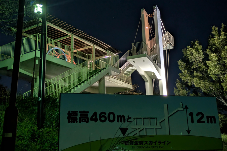 Osaka : visite nocturne du mont Ikoma avec la ligne d'horizon