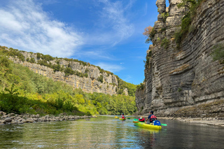 Family Hike & Canoe Combo Day with a Live Guide in the Ardèche