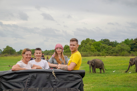 Minneriya: Private Family Wildlife Safari with Pickup